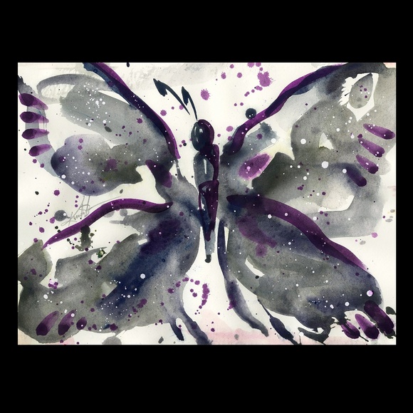 Original Watercolor Butterfly Painting - Butterfly Magic 12 - Picture 1 of 3